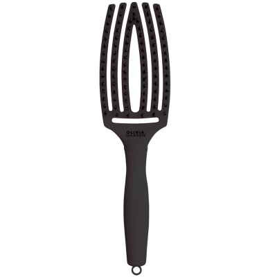 Escova Olivia Garden Fingerbrush Care Iconic Boar & Nylon Full Black M