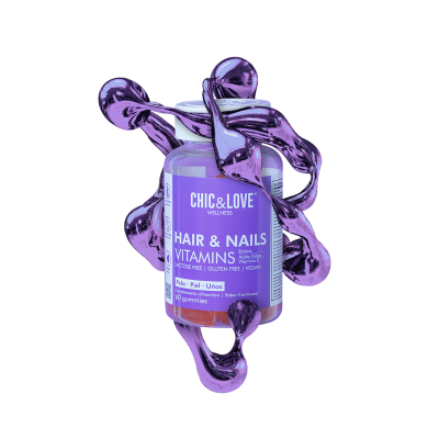 Chic&Love Gomas Hair&Nails Suplemento Alimentar Para Cabelo Forte E Saudável