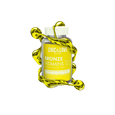 Chic&Love Gomas Bronze Suplemento Alimentar Para Bronzeado Natural E Proteção Da Pele