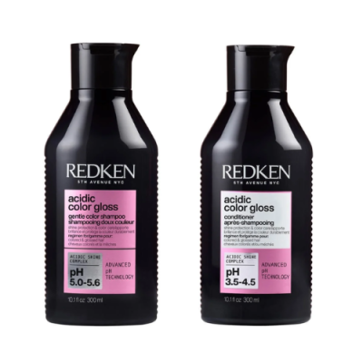 Redken Acidic Color Gloss Kit Shampoo + Condicionador 300ml – Brilho Intenso para Cabelo Pintado