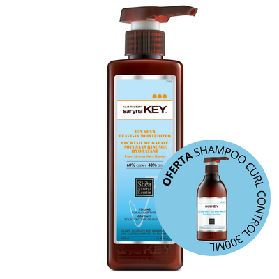 Mix Shea 60% / 40% Curl Control Saryna Key 300ml | Definição e Nutrição de Caracóis