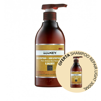 Shampoo Damage Light Treatment Saryna Key 300ml | Reparação Leve e Brilho